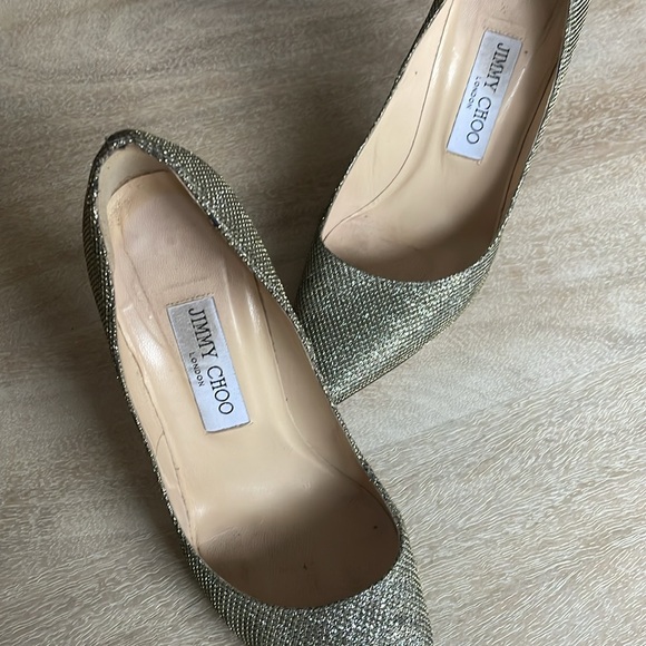 Authentic Jimmy Choo Metallic Pumps - Picture 2 of 3